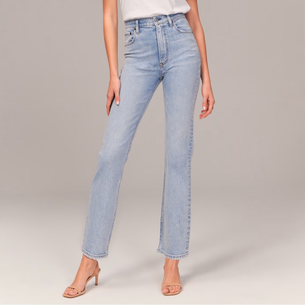 Abercrombie & Fitch The Ankle Straight Ultra High Rise Jeans - SIZE 28/6 - Picture 8 of 8